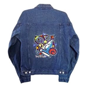 Walt Disney World Vintage Oversized MGM Hollywood studios Denim Trucker Jacket